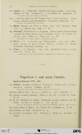 Napoleon und seine Familie (Nr. 848-1008)