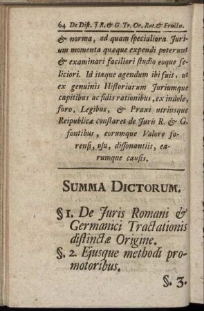 Summa Dictorum.