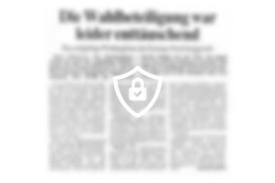 Die Wahlbeteiligung war leider enttäuschend