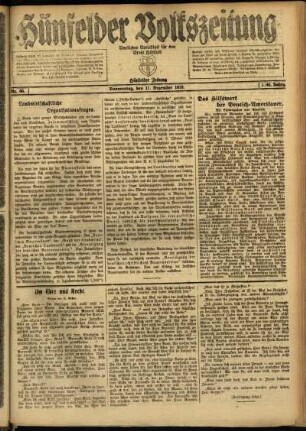 Ausgabe vom Donnerstag, den 11. Dezember 1919.