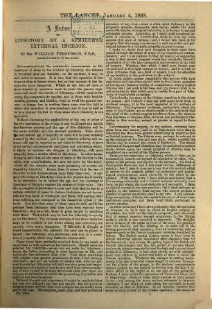 The lancet. 1868, Vol. 1, [a]