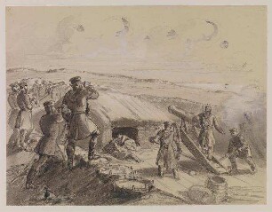 Artillerie, Batterie Nr. 28 vor Düppel (Mitte April 1864)