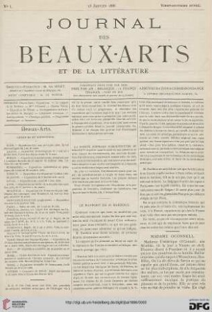 Nr. 1 (15 Janvier 1886)