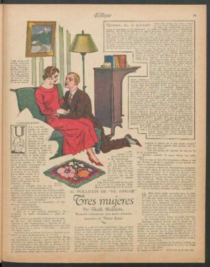 Tres mujeres : El folletín de "El Hogar". - Traducido expresamente para nuestro semanario