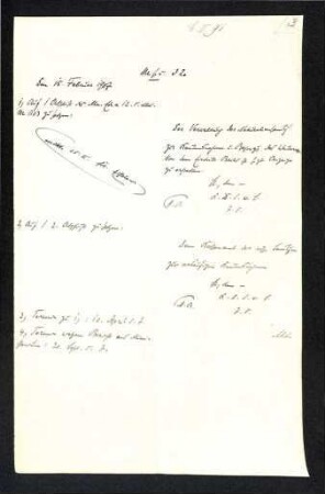 Handschriftliches Schreiben aus Akte Böck