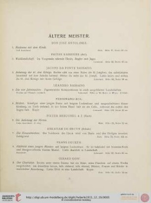 Ältere Meister (Nr. 1-84)