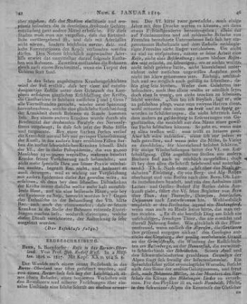 Wyss, J. R.: Reise in das Berner Oberland. Bern: Burgdorfer 1816-17