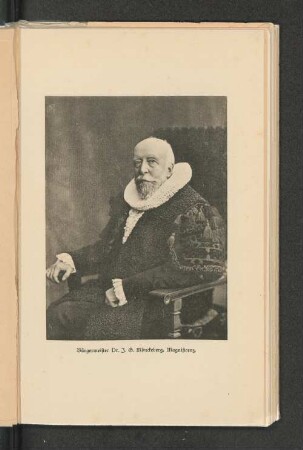 Bürgermeister Dr. J. G. Mönckeberg, Magnificenz.
