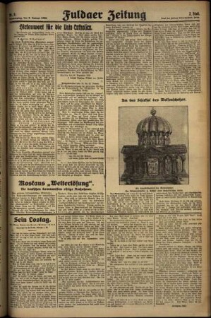 Zweite Ausgabe vom Donnerstag, den 09. Januar 1930.