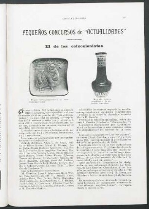 Pequeños concursos de "Actualidades" : El de los coleccionistas