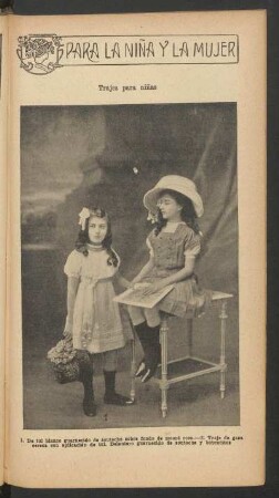 Trajes para niñas - [Fotografía] : Para la niña y la mujer