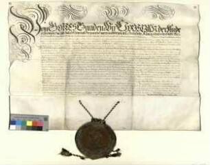 Herzog Christians II. von Sachsen-Merseburg Konfirmation der Religions-Assekuranz.