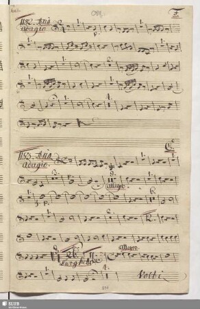 1183. Aria: Misero tu mi vuoi / Naumann. J.G.