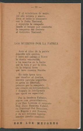 Los muertos por la patria