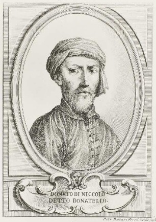 Bildnis des Bildhauers Donatello (Donato die Niccolo di Betto Bardi)