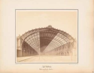 Königliche Ostbahn. Ostbahnhof, Berlin: Blick in die Gleishalle