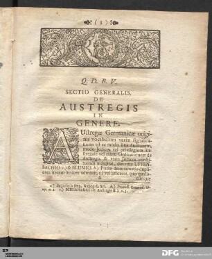 Sectio Generalis. De Austregis in Genere.