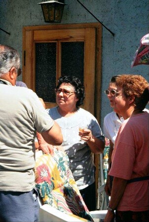 Französische Reisegruppe zu Besuch bei Familie Axt