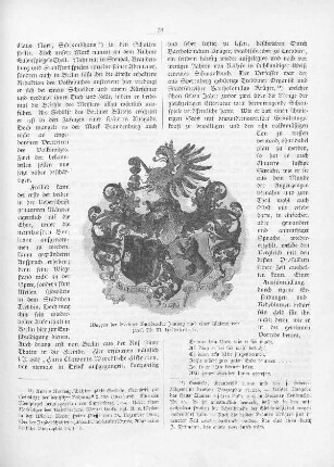 Wappen der Berliner Buchdrucker-Innung nach einer Malerei von Prof. Ad. M. Hildebrandt