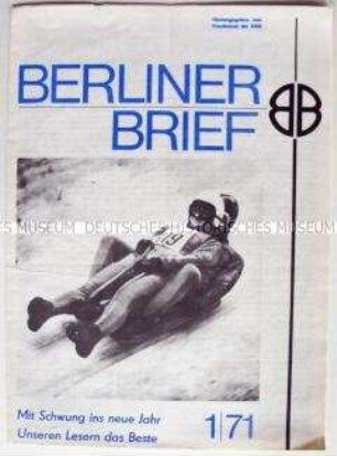 Mitteilungsblatt des Friedensrates der DDR u.a. den Wintersport in der DDR und über die sowjetische und amerikanische Raumfahrt