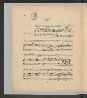 No. 5. [Violoncell. & Pianoforte]