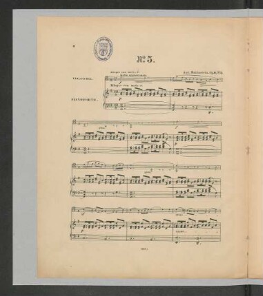 No. 5. [Violoncell. & Pianoforte]