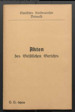 Einlieger Töns Henrich Stellbrink in Hörste gegen seine Ehefrau, wegen eines Ehestreits