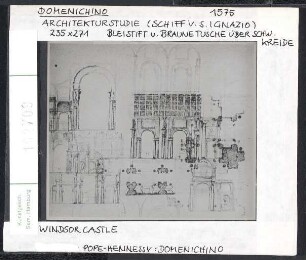 Domenichino: Architekturstudie S. Ignazio. 1575. Windsor Castle