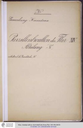 No. 25 Gemarkung Heusenstamm, Flur XIV, Abteilung BI