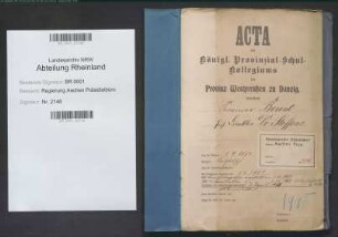 Steffens, Heinrich, geb. 01.09.1874, Regierungsdirektor und Schulrat.
