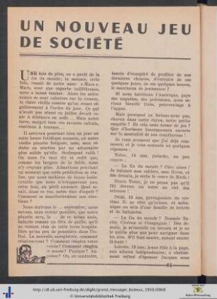 Un Nouveau Jeu De Société.