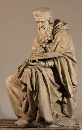 Gussmodell zum Sitzbild John Wiclef für das Lutherdenkmal in Worms