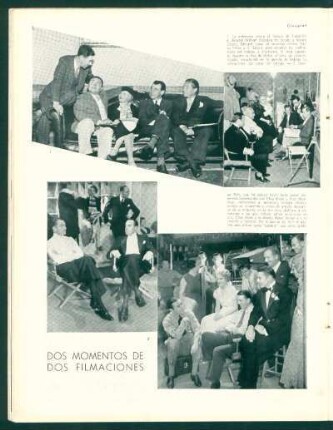 Dos momentos de dos filmaciones