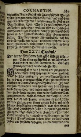 Das XXVI. Capitul.