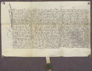 Gültverschreibung von Michel Mürlin, wohnhaft zu Weißenstein, über sechs Pfund Heller Hauptgut, für das er jährlich sechs Schilling Heller an die Frauenkapelle zu Weißenstein zahlt.