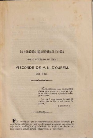 Uma pagina negra para os annaes da historia colonial portugueza