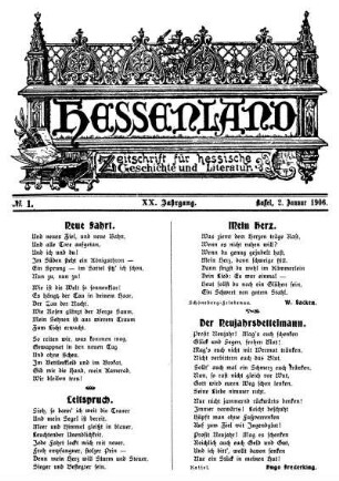No. 1, 2. Januar 1906