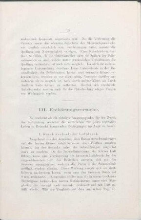 1. Rasch wechselner Luftdruck.
