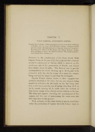 Chapter V. Dublin harbour, improvement schemes.