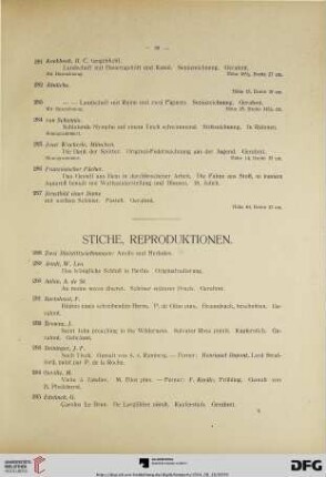 Stiche, Reproduktionen (Nr. 288-351)