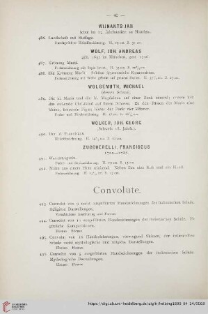 Convolute (Nr. 493-507)