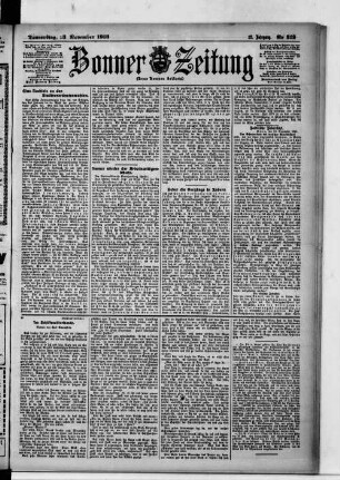 Bonner Zeitung. 1895-1933