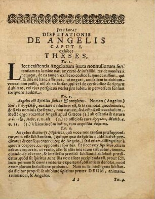 Disputatio Academica De Angelis : Quam Angelo Foederis Clementer Aspirante ...
