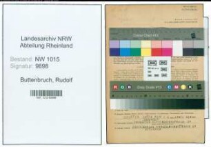 Entnazifizierung Rudolf Buttenbruch , geb. 04.12.1904 ()