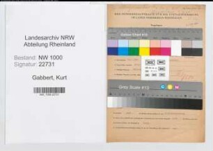 Entnazifizierung Kurt Gabbert, geb. 28.01.1906 (Bauleiter)