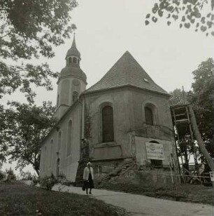 Glauchau-Gesau, Dorfkirche St. Andreas, Ansicht von Südosten