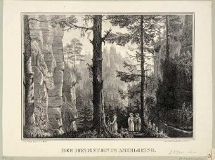 Beim Honigstein im Amselgrund zwischen Rathen und Rathewalde in der Sächsischen Schweiz