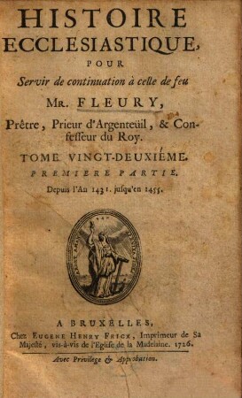 Histoire Ecclesiastique, 22. Depuis l'an 1431 jusques à l'an 1455