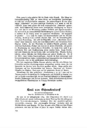 Emil von Schenckendorff : ein Erinnerungsblatt