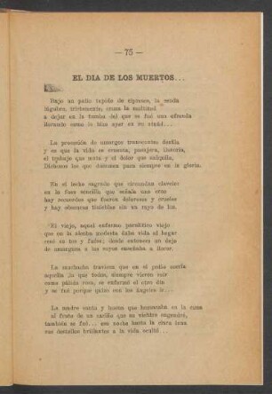 El día de los muertos...